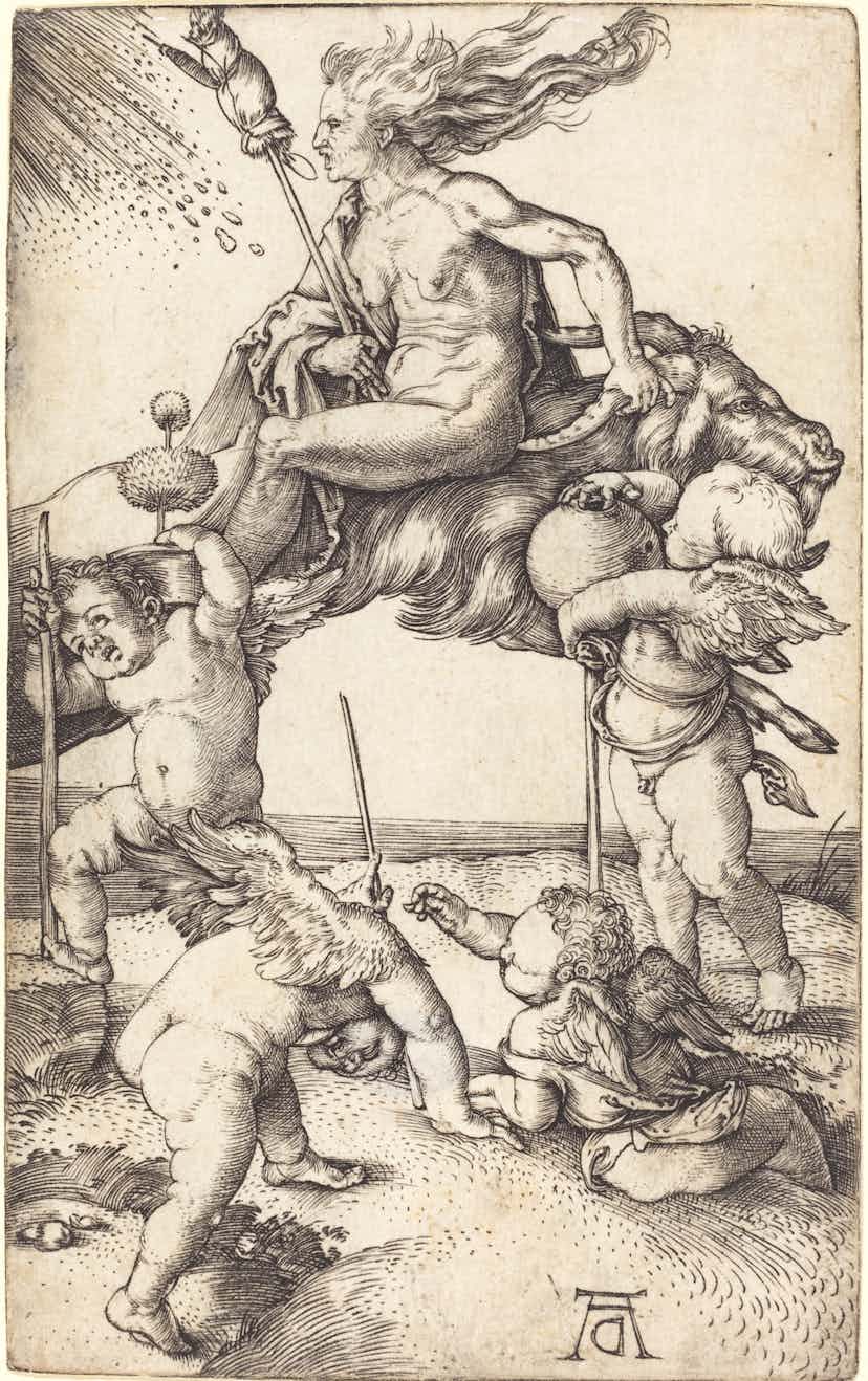 Hexe, Albrecht Dürer, 1505