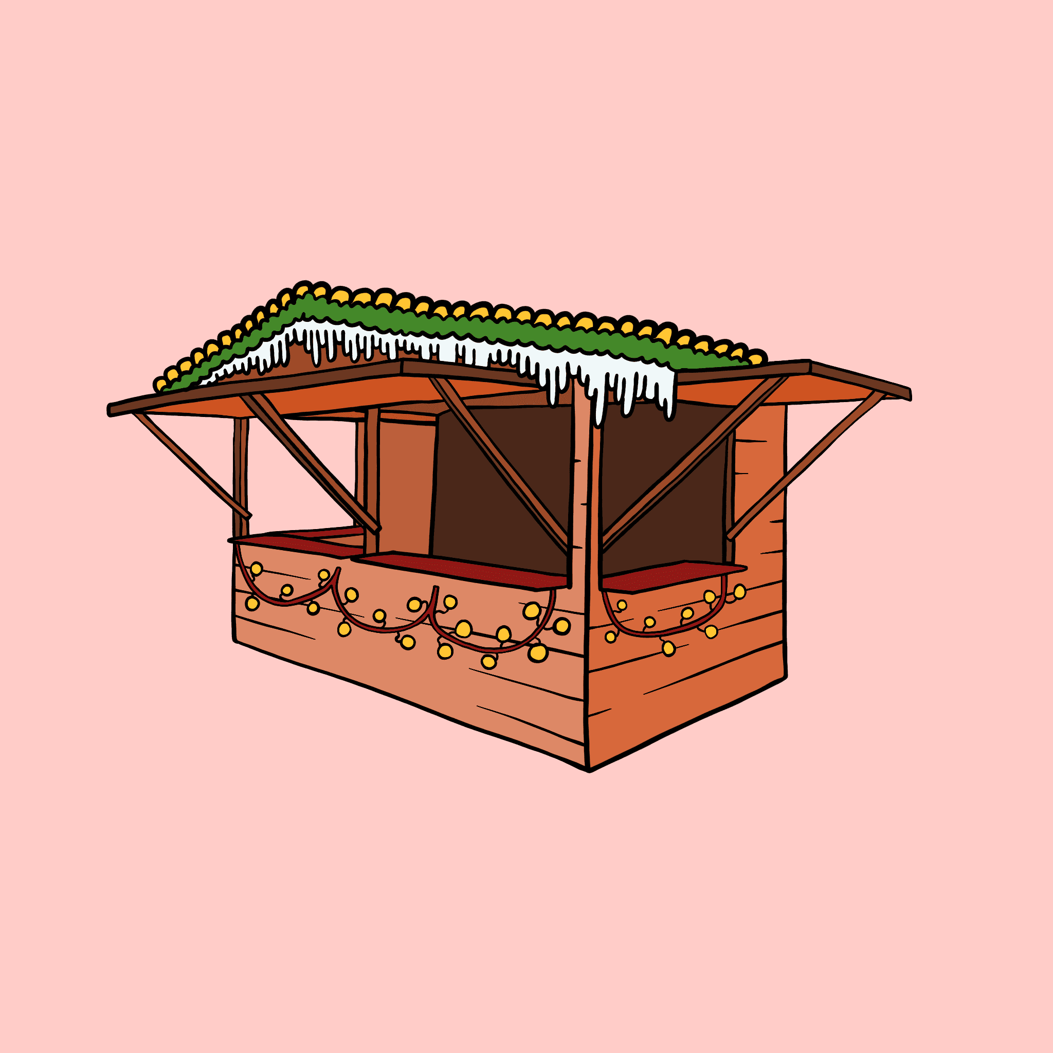 German christmas market stall