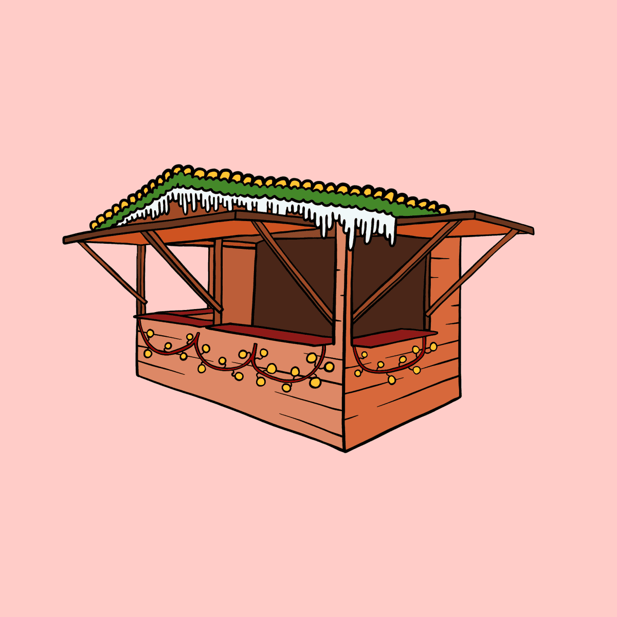 German christmas market stall