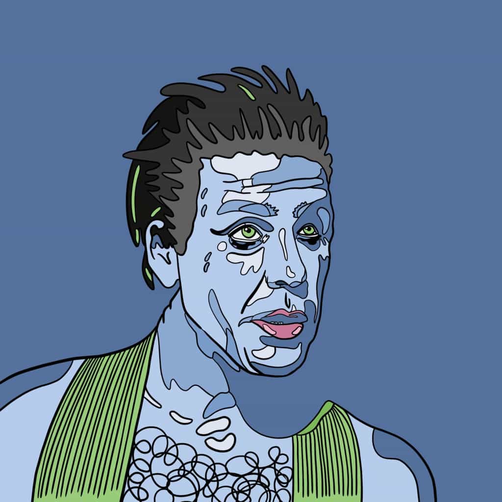 illustration of German metal band Rammstein