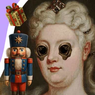 woman with nutcracker